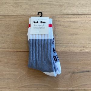 New socks that read “if you can read this, please bring me coffee”